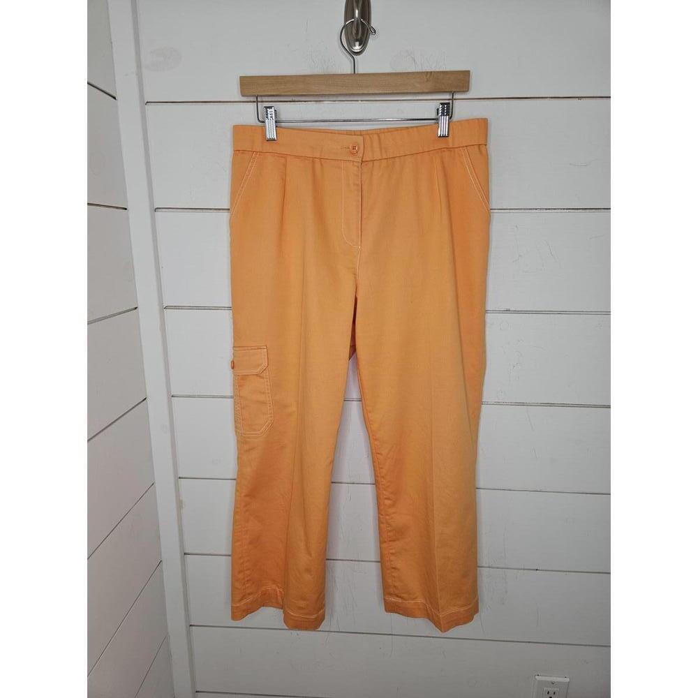 A La Carte size 8 orange cargo pants